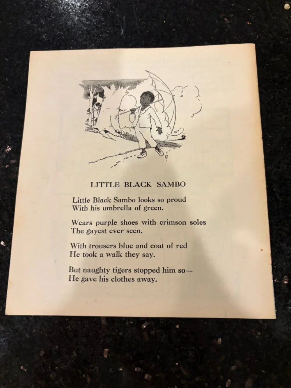 Antique 1932 Little Black Sambo Softcover Book Platt Munk No 3100-B